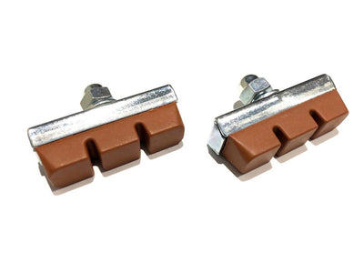 Dia-Compe Brake Pads Silver with Salmon  - Pairs
