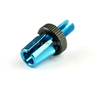 Dia-Compe M7 Brake Lever Threaded Barrel Adjuster - Bright Blue