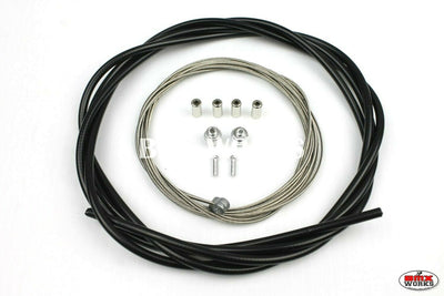BMX Brake Cable Front & Rear Kit Black