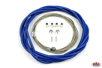 BMX Brake Cable Front & Rear Kit Blue