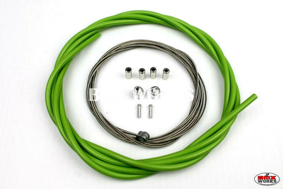 BMX Brake Cable Front & Rear Kit Lite Green