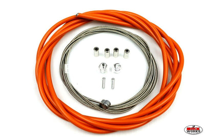 BMX Brake Cable Front & Rear Kit Orange
