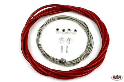 BMX Brake Cable Front & Rear Kit Red