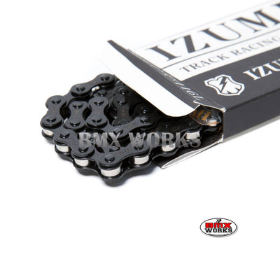 Izumi Mash X 1/2" x 1/8" x 116 Link Jet Black with Silver Bushing