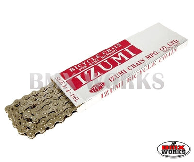 Izumi 1/2" x 1/8" x 116 Link Chrome/Silver Chain