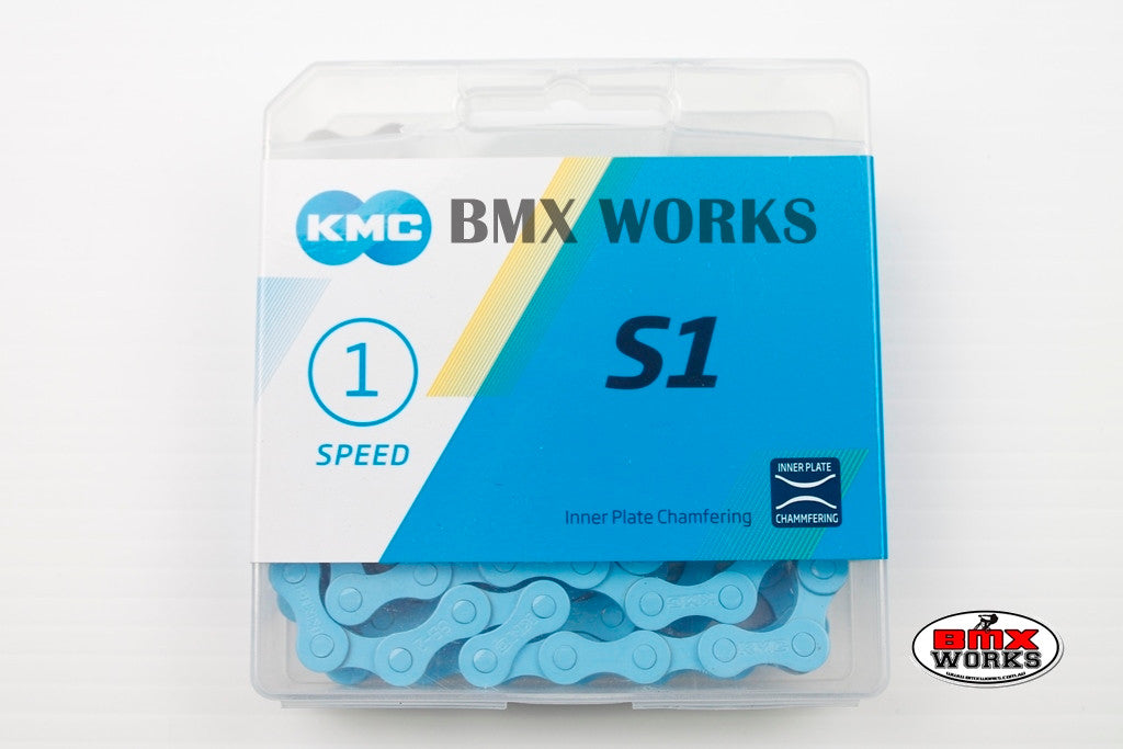 KMC Z410SO 1/2" x 1/8" x 112 Link Chain Baby Blue