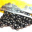 Yaban 1/2" x 1/8" x 112 Link Black & Nickel Chain