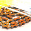 Yaban 1/2" x 1/8" x 112 Link Orange & Nickel Chain