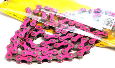 Yaban 1/2" x 1/8" x 112 Link Pink & Nickel Chain