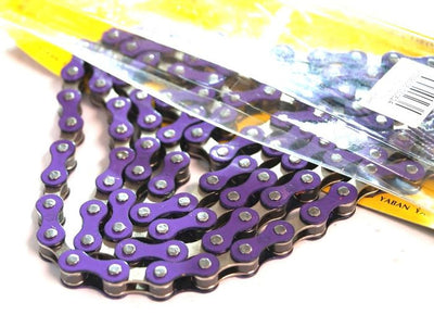 Yaban 1/2" x 1/8" x 112 Link Purple & Nickel Chain