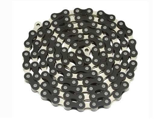Yaban 1/2" x 1/8" x 112 Link Black & Nickel Chain