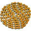 Yaban 1/2" x 1/8" x 112 Link Orange & Nickel Chain