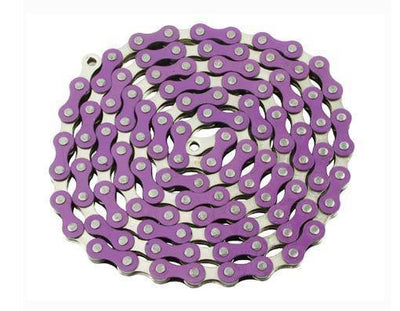 Yaban 1/2" x 1/8" x 112 Link Purple & Nickel Chain