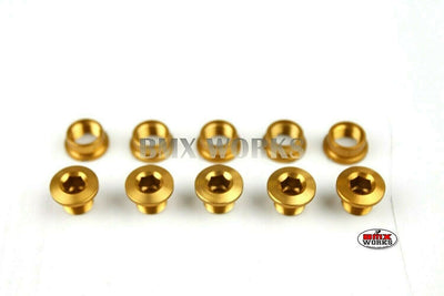Chainring Bolt Set 5.5mm - Pack of 5 - Gold