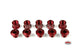 Chainring Bolt Set 7.0mm - Pack of 5 - Red