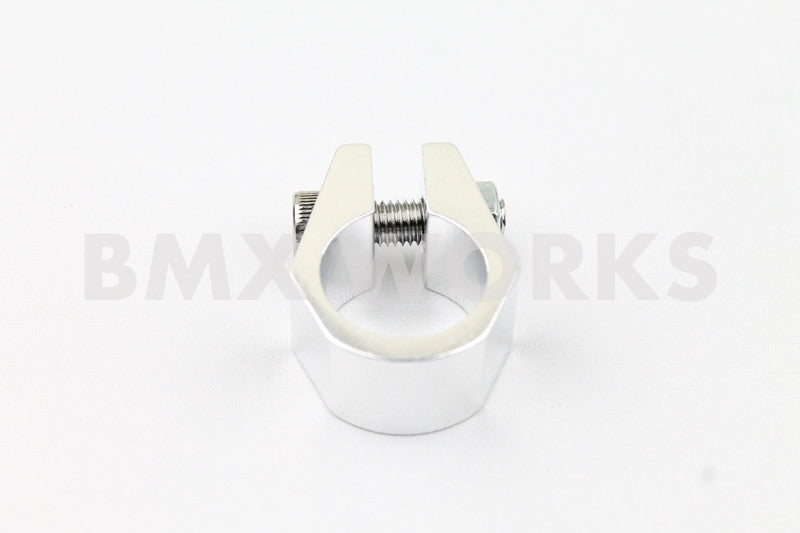 Tuf Neck Style BMX Seat Post Clamp 28.6mm Silver