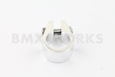Tuf Neck Style BMX Seat Post Clamp 28.6mm Silver