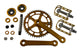 Limited: ProBMX 3 Piece Crank Set, BB & Pedals - Gold