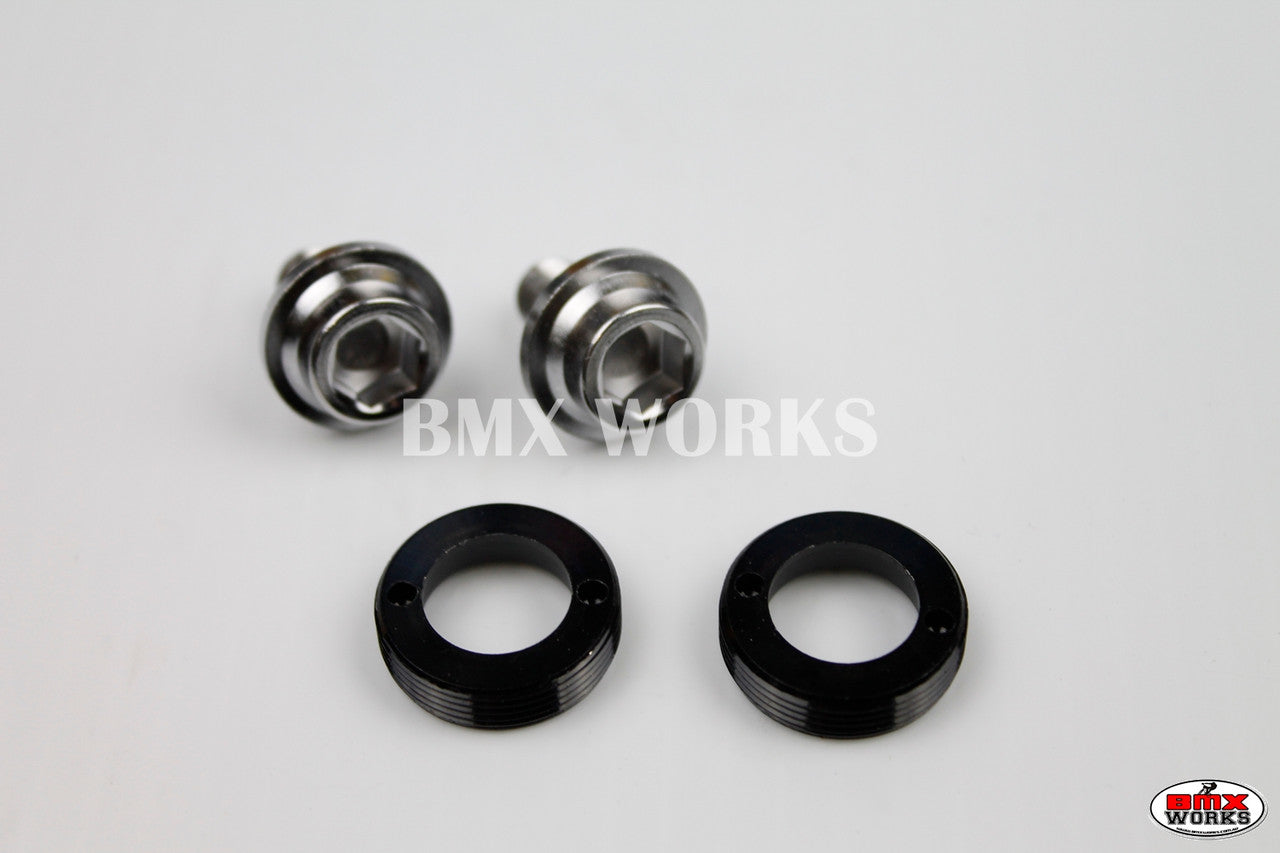 ProBMX Crank Caps & Bolt Set - Black