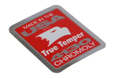 True Temper 4130 Chromoly Decal Red & Chrome