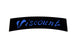 Viscount Seat Decal - Black with Blue Print