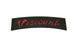 Viscount Seat Decal - Black with Red Print