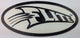 Flite Swoosh Decal - Black on Clear