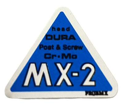 ProBMX - MX2 Stem Decal - Chrome & Dark Blue