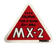ProBMX - MX2 Stem Decal - Chrome & Red