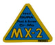 ProBMX - MX2 Stem Decal - Yellow & Blue