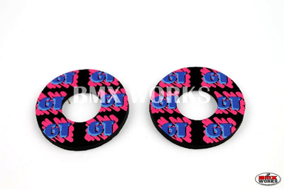 ProBMX Flite Style GT Freestyle Black & 3 Colour Grip Donuts