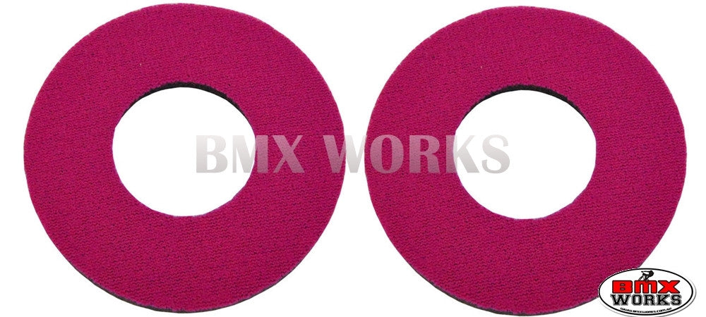ProBMX Flite Style BMX Bicycle Foam Grip Donuts - Magenta Pairs