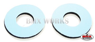 ProBMX Flite Style BMX Bicycle Foam Grip Donuts - Pale Blue Pairs