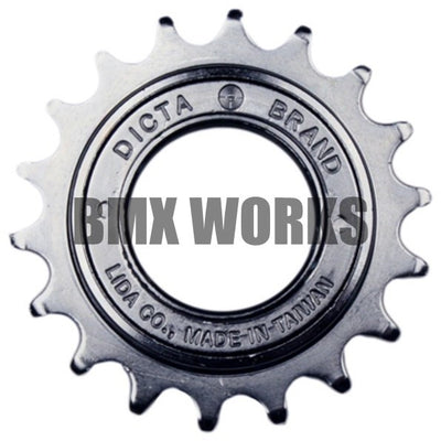 Dicta 1/2" x 3/32" Free Wheel - Chrome 18T