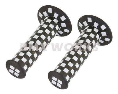 ProBMX Checker Grips Pairs - Black & White