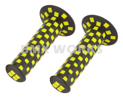 ProBMX Checker Grips Pairs - Black & Yellow