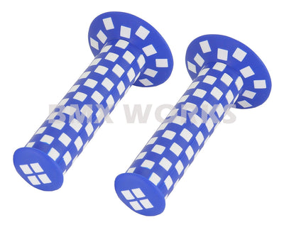 ProBMX Checker Grips Pairs - Blue & White
