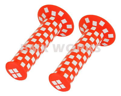 ProBMX Checker Grips Pairs - Red & White