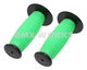 ProBMX Old Style Mushroom Grips Pair -  Black & Green