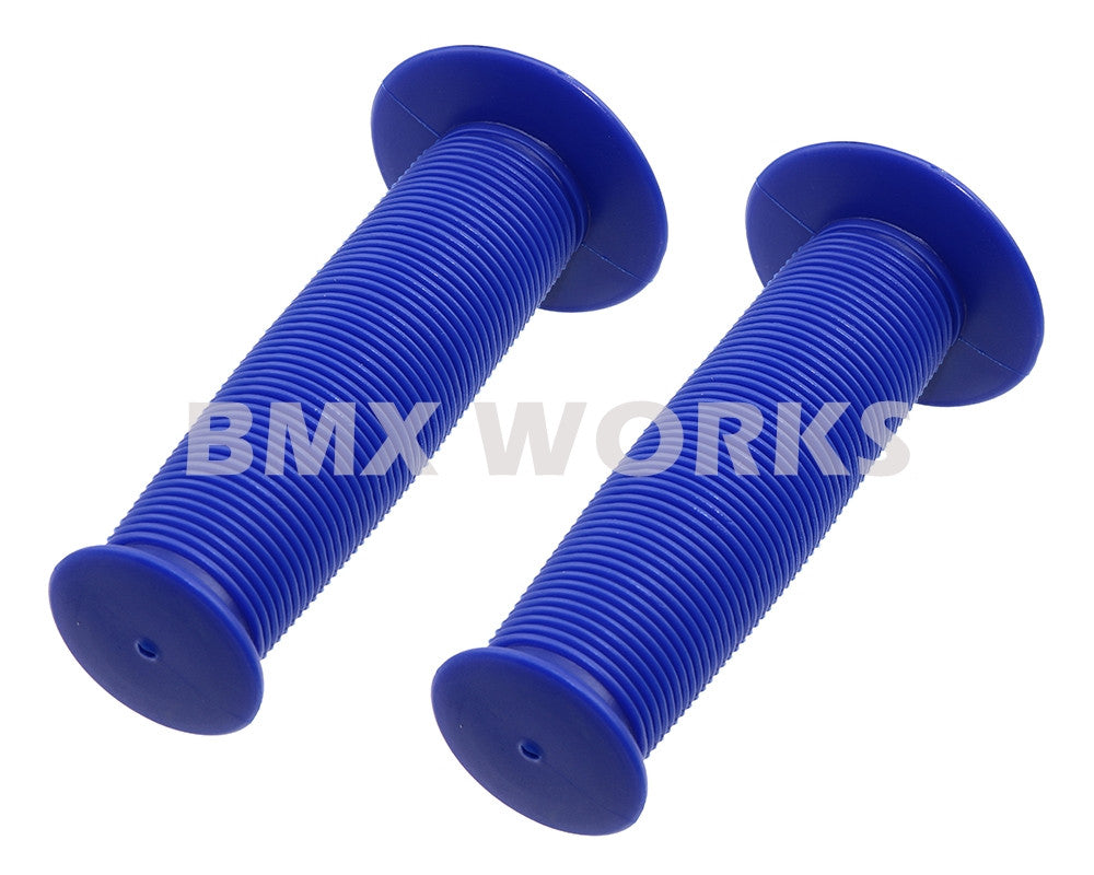 ProBMX Old Style Mushroom Grips Pair - Blue
