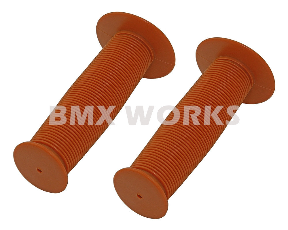 ProBMX Old Style Mushroom Grips Pair -  Brown
