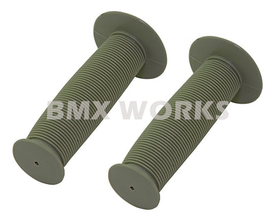 ProBMX Old Style Mushroom Grips Pair -  Grey