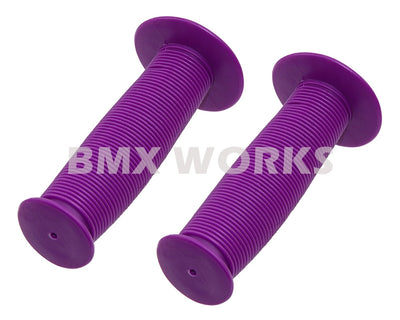 ProBMX Old Style Mushroom Grips Pair - Purple