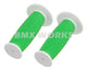ProBMX Old Style Mushroom Grips Pair -  White & Green