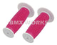 ProBMX Old Style Mushroom Grips Pair -  White & Pink