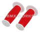 ProBMX Old Style Mushroom Grips Pair -  White & Red