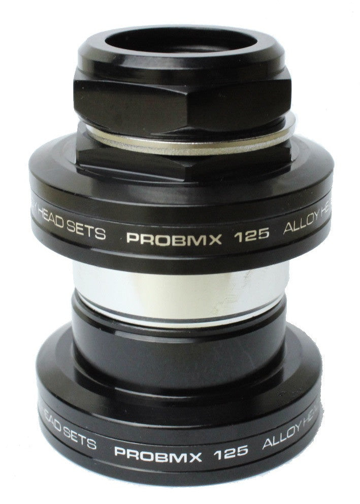 ProBMX MX-125 Alloy BMX Headset 1" Threaded - Black