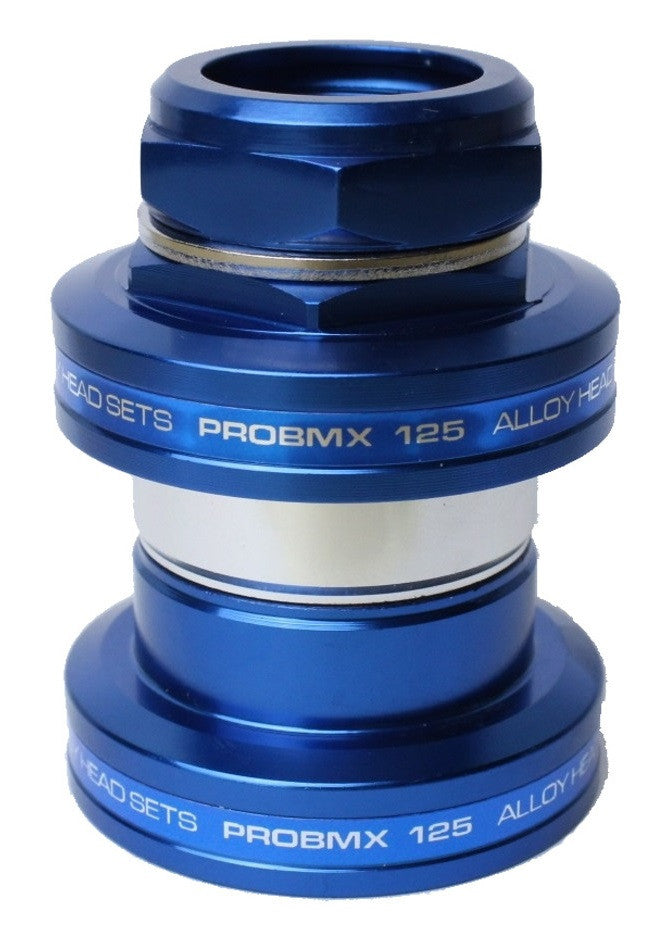 ProBMX MX-125 Alloy BMX Headset 1" Threaded - Dark Blue
