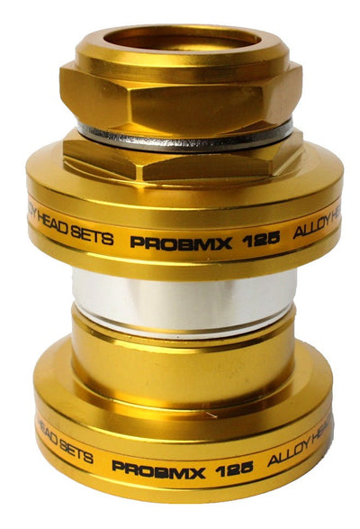 ProBMX MX-125 Alloy BMX Headset 1" Threaded - Gold