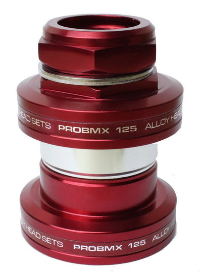 ProBMX MX-125 Alloy BMX Headset 1" Threaded - Red